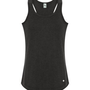 KOI® TRIBLEND RACERBACK LADIES' TANK - Charcoal Triblend - 2XL