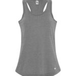 KOI® TRIBLEND RACERBACK LADIES' TANK - Grey Triblend - XS