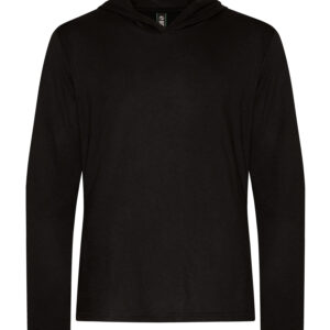 KOI® ELEMENT TRIBLEND LONG SLEEVE HOODED TEE - Onyx - 2XL