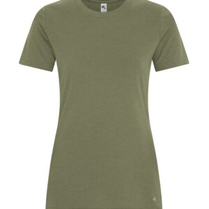 KOI® ELEMENT RING SPUN BLEND LADIES' TEE - Olive Green - 2XL