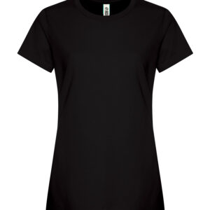 KOI® ELEMENT RING SPUN COTTON LADIES' TEE - Onyx - 2XL