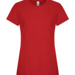 KOI® ELEMENT RING SPUN COTTON LADIES' TEE - Scarlet Red - M