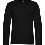 KOI® ELEMENT RING SPUN COTTON LONG SLEEVE TEE - Onyx - S