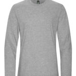 KOI® ELEMENT RING SPUN COTTON LONG SLEEVE TEE - Grey Heather* - S