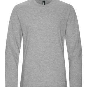 KOI® ELEMENT RING SPUN COTTON LONG SLEEVE TEE - Grey Heather* - 2XL