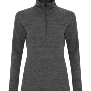 ATC™ DYNAMIC HEATHER FLEECE 1/2 ZIP LADIES' SWEATSHIRT - Charcoal Dynamic - 2XL