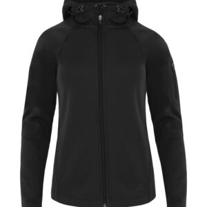 ATC™ PTECH® FLEECE HOODED LADIES' JACKET - Black - 2XL