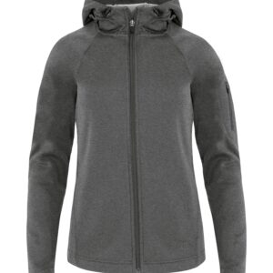 ATC™ PTECH® FLEECE HOODED LADIES' JACKET - Charcoal Heather - 2XL