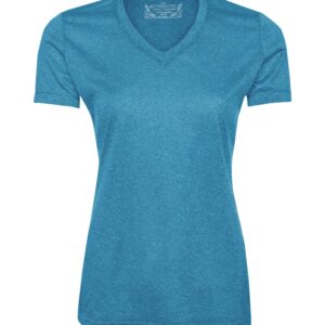ATC™ PRO TEAM HEATHER ProFORMANCE V-NECK LADIES' TEE - Blue Wake Heather - 3XL