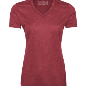 ATC™ PRO TEAM HEATHER ProFORMANCE V-NECK LADIES' TEE - Cardinal Heather - 2XL