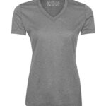 ATC™ PRO TEAM HEATHER ProFORMANCE V-NECK LADIES' TEE - Charcoal Heather - XL