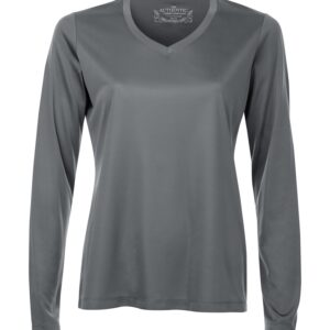 ATC™ PRO TEAM LONG SLEEVE V-NECK LADIES' TEE - Coal Grey - 2XL