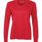 ATC™ PRO TEAM LONG SLEEVE V-NECK LADIES' TEE - True Red - L