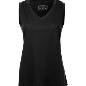 ATC™ PRO TEAM SLEEVELESS V-NECK LADIES' TEE - Black - 2XL