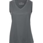 ATC™ PRO TEAM SLEEVELESS V-NECK LADIES' TEE - Coal Grey - M