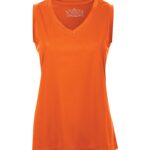 ATC™ PRO TEAM SLEEVELESS V-NECK LADIES' TEE - Deep Orange - 4XL