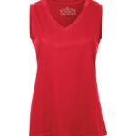 ATC™ PRO TEAM SLEEVELESS V-NECK LADIES' TEE - True Red - 2XL