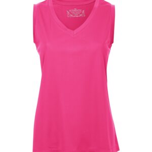 ATC™ PRO TEAM SLEEVELESS V-NECK LADIES' TEE - Wild Raspberry - 2XL