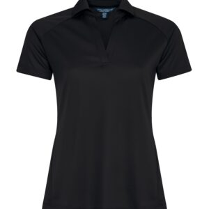 COAL HARBOUR® TECH MESH SNAG RESISTANT LADIES' POLO - Black - 2XL