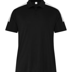 ATC™ PRO CLUB POLO - Black/White - 2XL