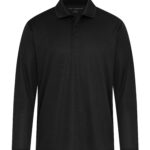 COAL HARBOUR® EVERYDAY SNAG RESISTANT LONG SLEEVE POLO - Black - XL