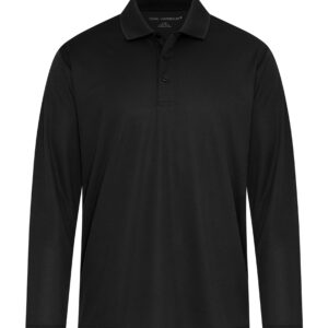 COAL HARBOUR® EVERYDAY SNAG RESISTANT LONG SLEEVE POLO - Black - 2XL