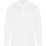 COAL HARBOUR® EVERYDAY SNAG RESISTANT LONG SLEEVE POLO - White - S