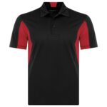 COAL HARBOUR® SNAG RESISTANT COLOUR BLOCK POLO - Black/True Red - 2XL