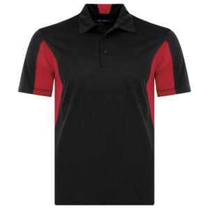 COAL HARBOUR® SNAG RESISTANT COLOUR BLOCK POLO - Black/True Red - 2XL