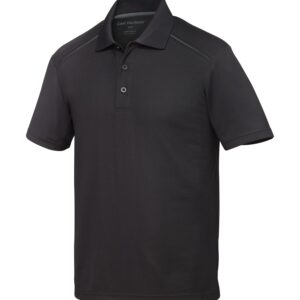 COAL HARBOUR® SNAG RESISTANT CONTRAST INSET POLO - Black/Coal Grey - XS