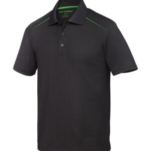 COAL HARBOUR® SNAG RESISTANT CONTRAST INSET POLO - Black/Lime - 2XL
