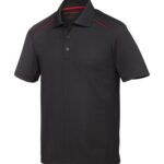 COAL HARBOUR® SNAG RESISTANT CONTRAST INSET POLO - Black/Red - M