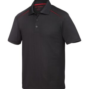 COAL HARBOUR® SNAG RESISTANT CONTRAST INSET POLO - Black/Red - XS