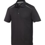 COAL HARBOUR® SNAG RESISTANT CONTRAST INSET POLO - Black/White - M