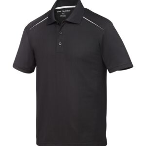 COAL HARBOUR® SNAG RESISTANT CONTRAST INSET POLO - Black/White - 2XL