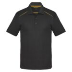 COAL HARBOUR® SNAG RESISTANT CONTRAST INSET POLO - Black/Gold - S
