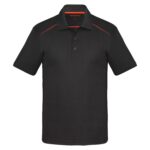 COAL HARBOUR® SNAG RESISTANT CONTRAST INSET POLO - Black/Orange - 2XL
