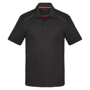 COAL HARBOUR® SNAG RESISTANT CONTRAST INSET POLO - Black/Orange - XS