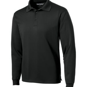 COAL HARBOUR® SNAG RESISTANT LONG SLEEVE POLO - Black - XS
