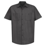 RED KAP® INDUSTRIAL SHORT SLEEVE WORK SHIRT - Charcoal - XL