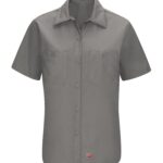 RED KAP® WOMEN’S SHORT SLEEVE WORK SHIRT WITH MIMIX™ - Grey - S