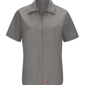 RED KAP® WOMEN’S SHORT SLEEVE WORK SHIRT WITH MIMIX™ - Grey - XL