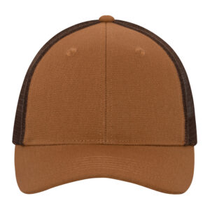 ATC WeRK™ CANVAS SNAPBACK TRUCKER CAP - Caramel/Chocolate - OSFA