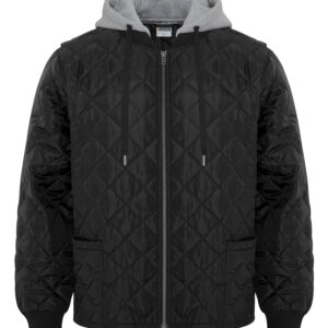 ATC WeRK™ QUILTED HOODED FREEZER JACKET - Black - 2XL