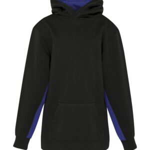ATC™ GAME DAY™ FLEECE COLOUR BLOCK YOUTH HOODIE - Black/True Royal - L
