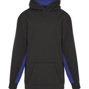 ATC™ GAME DAY™ FLEECE COLOUR BLOCK YOUTH HOODIE - Charcoal/True Royal - L