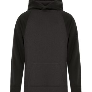 ATC™ GAME DAY™ FLEECE TWO TONE YOUTH HOODIE - Charcoal/Black - L