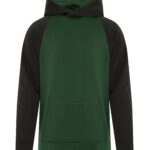 ATC™ GAME DAY™ FLEECE TWO TONE YOUTH HOODIE - Forest Green/Black - XL
