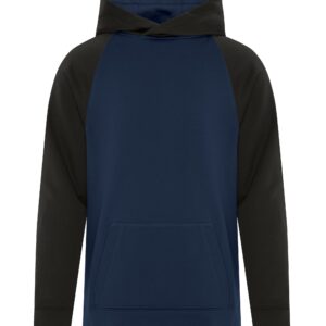 ATC™ GAME DAY™ FLEECE TWO TONE YOUTH HOODIE - True Navy/Black - L