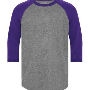 ATC™ PRO TEAM BASEBALL YOUTH JERSEY - Charcoal Heather/Purple - L